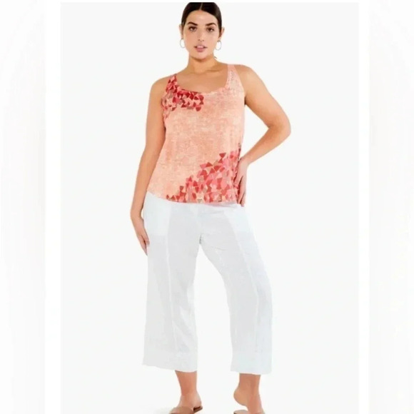 NWT WOMEN NIC+ZOE SUN BURST TANK BLOUSE SIZE XXL - Picture 3 of 4